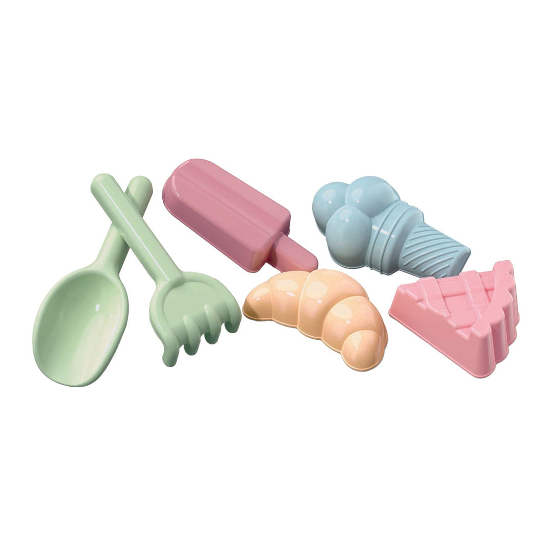 Pastel zandvormen (6-delig) - Kidooz