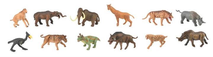 SET VAN 12 PREHISTORISCH ZOODIEREN