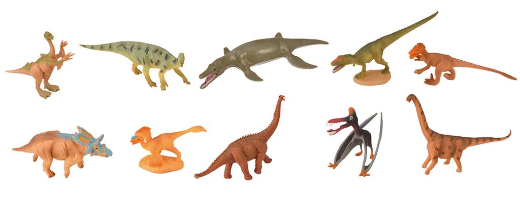 Set van 12 dinosaurussen