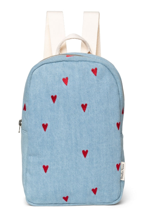 Rugzak denim hearts
