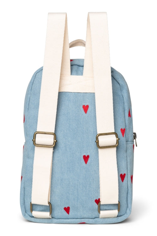 Rugzak denim hearts