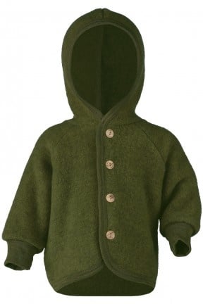 Jasje 100% wol-fleece — reed melange - Kidooz