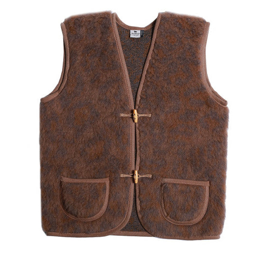 Bodywarmer panther camello