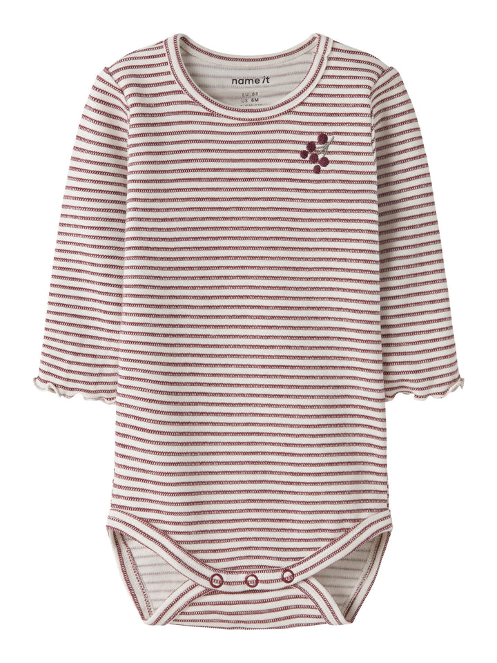 NBFBRIPA Romper Oxblood Red