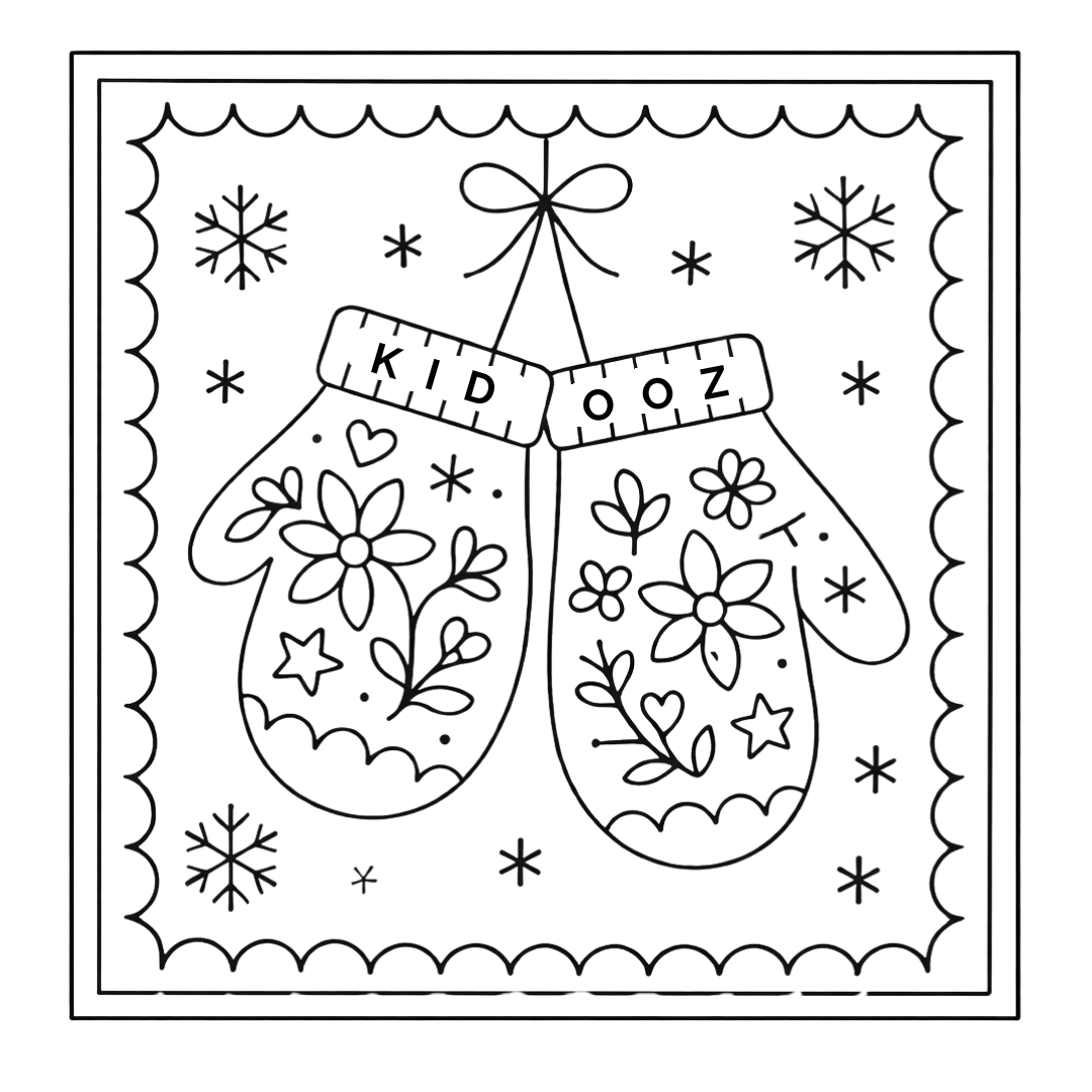 Kleurplaat kerstmis