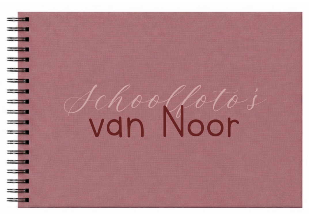 Schoolfotoboek linnen Dusty Cedar