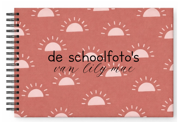 Schoolfotoboek linnen sun