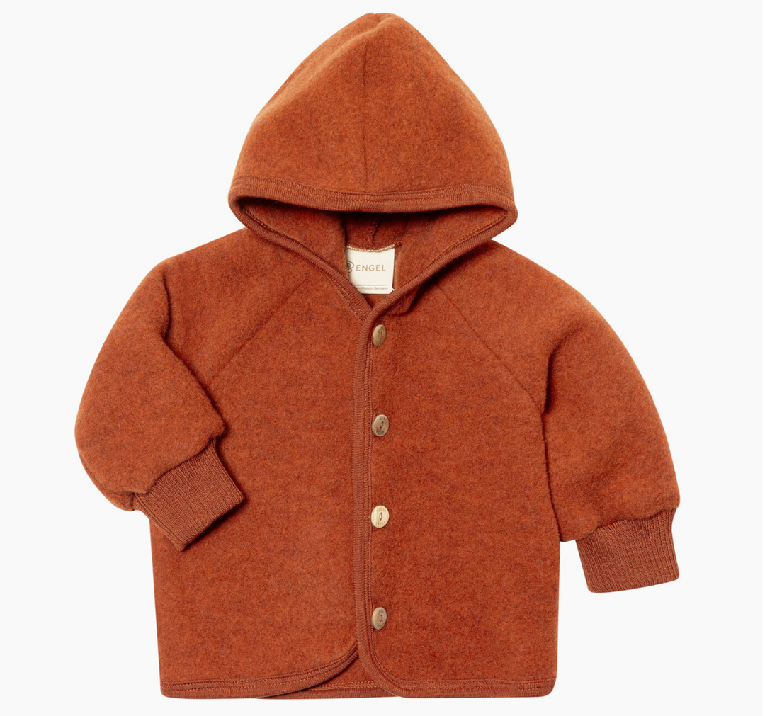 Jasje 100% wol-fleece — magma melange