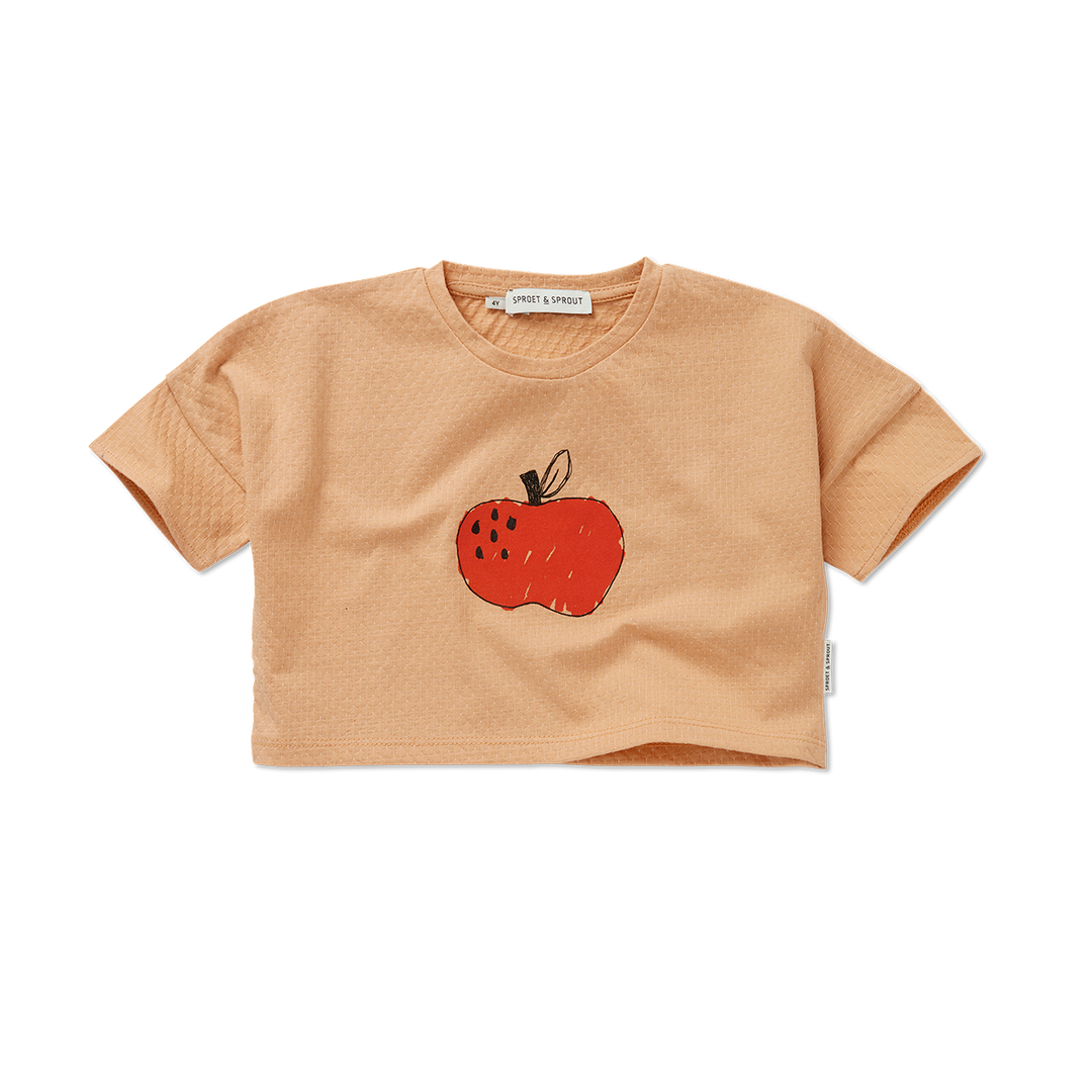 Cropped t-shirt apple - Kidooz