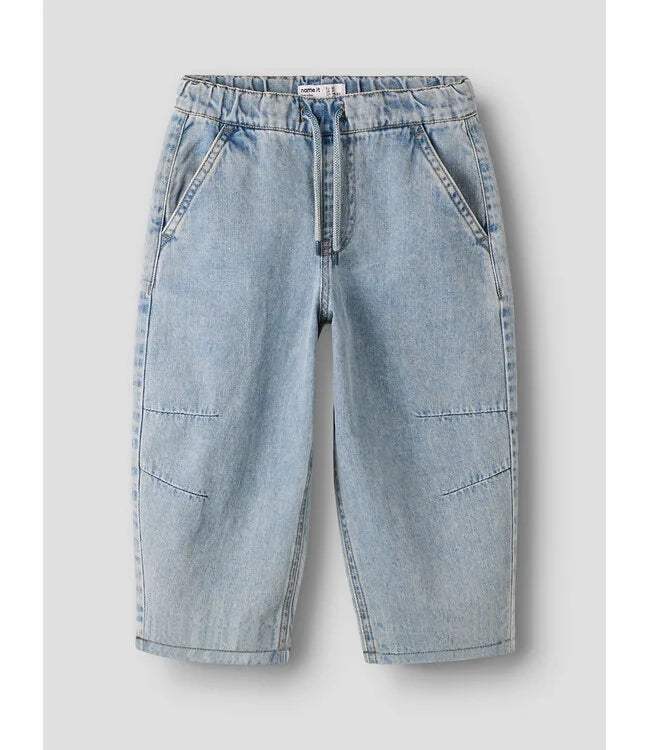 NMMBEN JOG BARREL JEANS 1912-OZ H Light Blue Denim